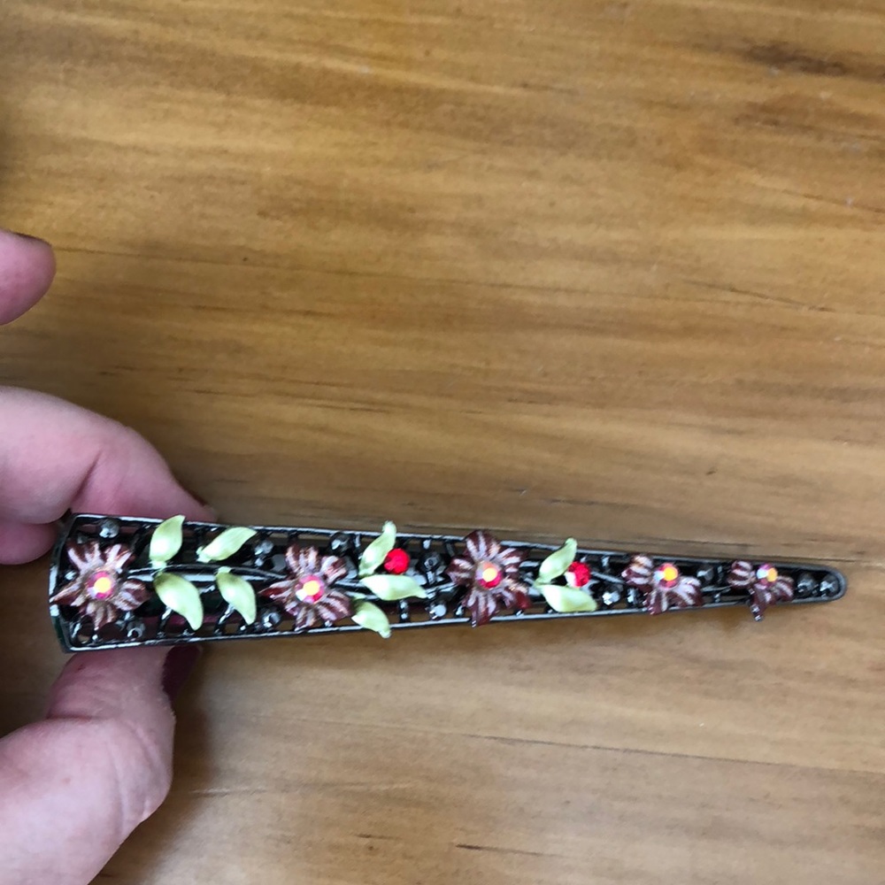 Jeweled barrette